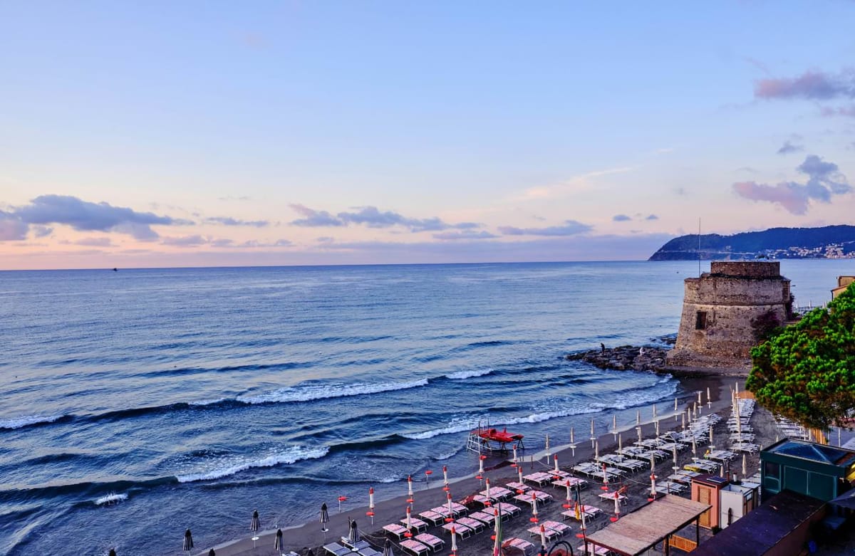 A view of the see from Alassio