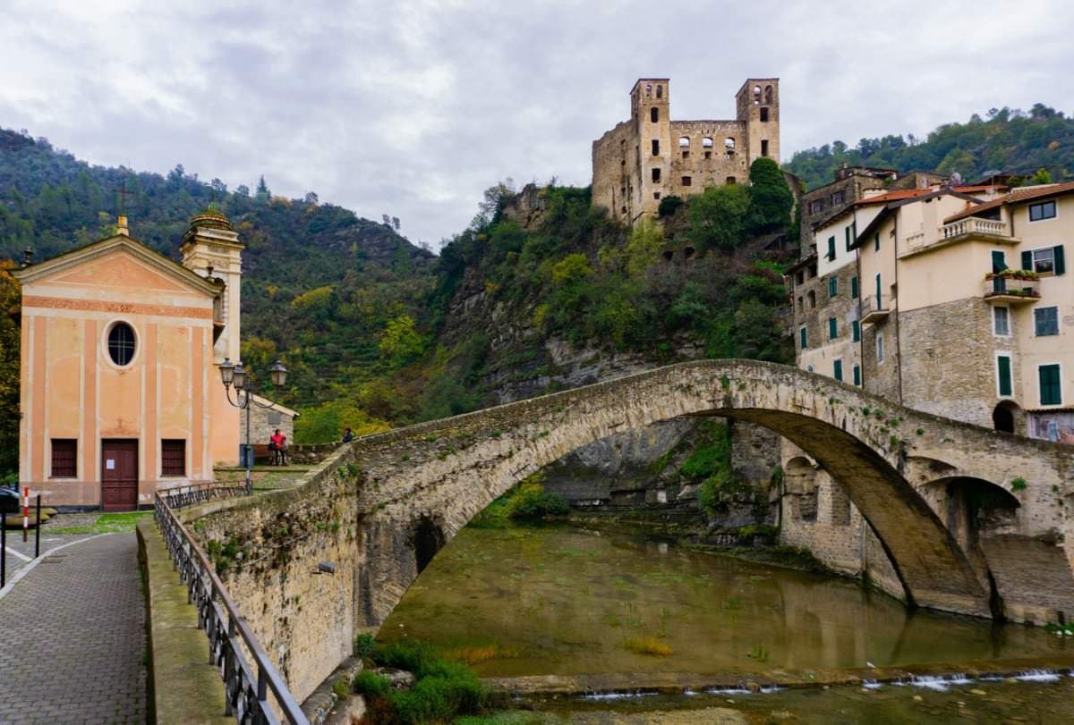 The Doria Castle overlooks Dolceacqua