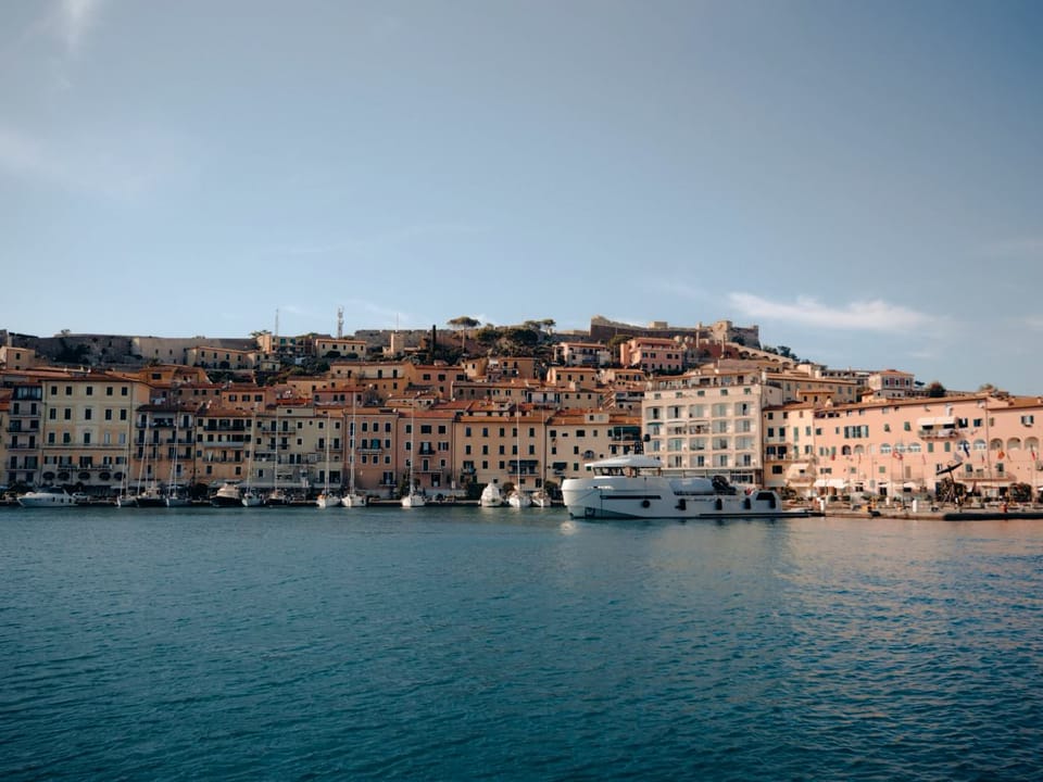 A traditional sea view of a Ligurian village